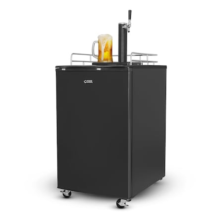 Commercial Cool 6 Cubic Feet cu. ft. Single Tap Freestanding Kegerator with Adjustable Temperature CCBD10HB